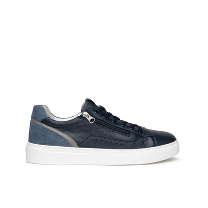 Nero Giardini Sneakers Uomo in Pelle Blu con Zip E400241U BLU 200 Nero Giardini 