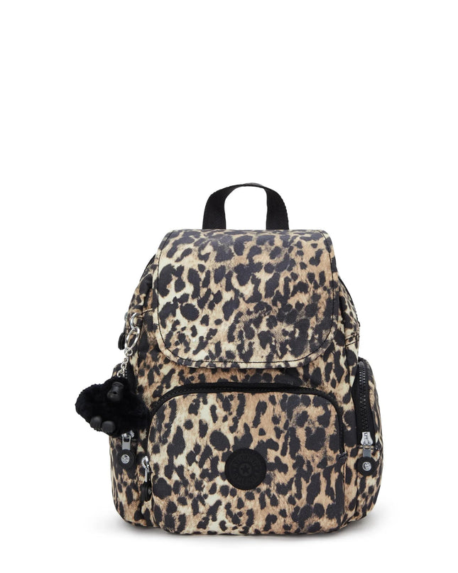 Kipling Zainetto in Tessuto Animalier Leopardo CITY ZIP MINI LEOPARD Kipling 