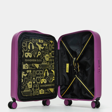 Mandarina Duck Trolley Espandibile Bagaglio a Mano 4 Ruote SZV24 LOGODUCK CABIN EXP ORCHID Mandarina Duck 