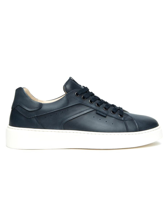 NeroGiardini Sneakers Bassa Uomo in Pelle Blu E601150U INCANTO 207 Nero Giardini 