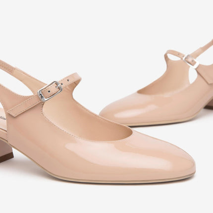 Nero Giardini Chanel Sling Back in Vernice Cipria - MARIO SPATARELLA