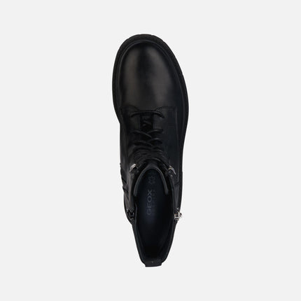 Anfibi Donna Pelle Nero D36VDJ SPHERICA BLACK Geox 