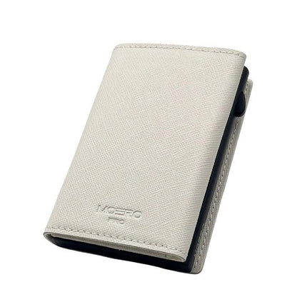 Moero Pro Saffiano White Zip Portafoglio Slim - MARIO SPATARELLA