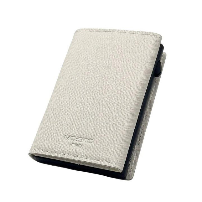 Moero Pro Saffiano White Zip Portafoglio Slim - MARIO SPATARELLA