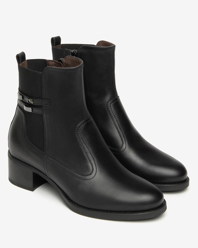 Nero Giardini Stivaletti Tronchetti Donna in Pelle Nero I513840D NERO 100 Nero Giardini 