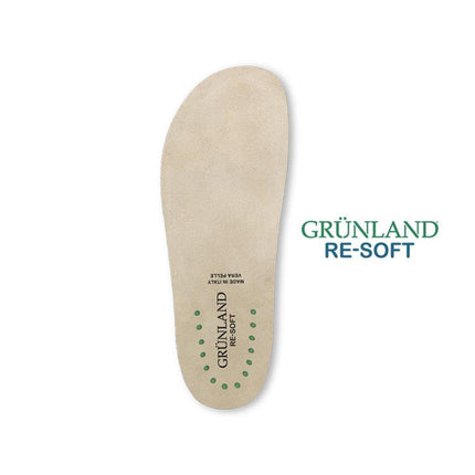 Grunland Pantofole Ciabatte Donna con Zeppa in Feltro Verde - MARIO SPATARELLA