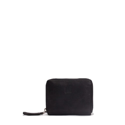 Biba Portafoglio Donna in Pelle Nera con Zip BT11 BOSTON BLACK Biba 
