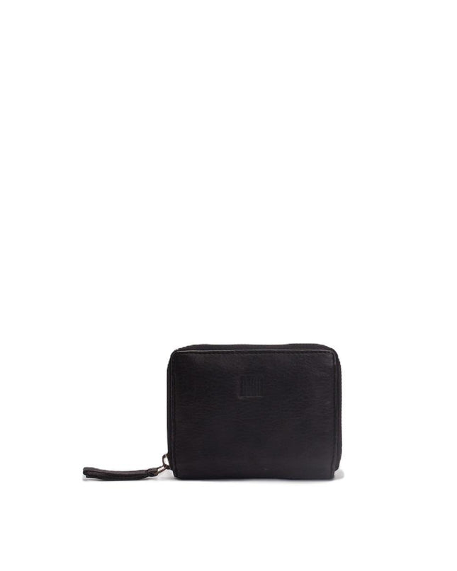 Biba Portafoglio Donna in Pelle Nera con Zip BT11 BOSTON BLACK Biba 
