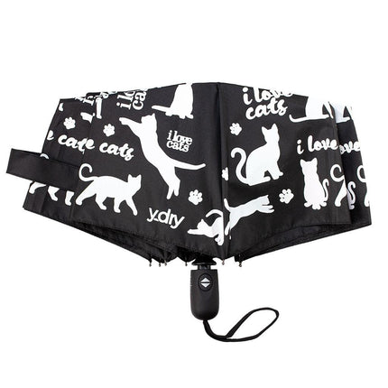 Ombrello Cambia Colore Apri Chiudi Y2266 I LOVE CATS Y-Dry 