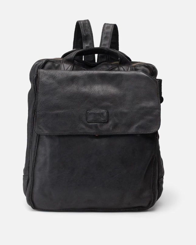 Biba Zaino in Pelle Vacchetta Nera - MARIO SPATARELLA