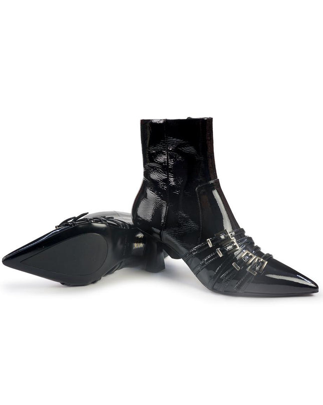 Stivaletti Bruno Premi a Punta in Vernice Nero BM0503 BLACK Bruno Premi 
