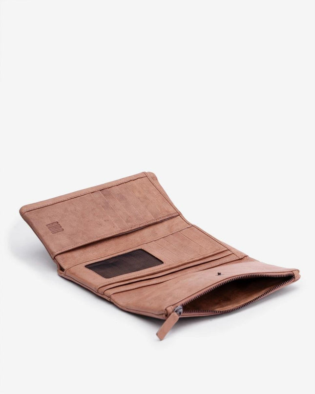 Biba Portafoglio Lungo in Pelle Taupe con Portamonete - MARIO SPATARELLA