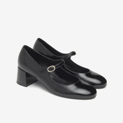 Nero Giardini Decollete con Cinturino in Pelle Vernice Nero I514360D NERO 100 Nero Giardini 