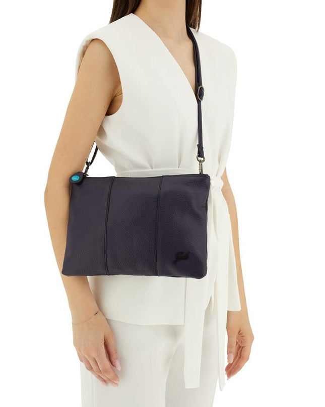 Gabs Pochette Donna con Tracolla in Pelle Blu Purple BEYONCE TG M PURPLE BLU Gabs 