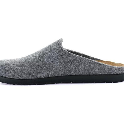 Pantofole Uomo Feltro di Lana Grigio CE0251 PONE GREY Grunland 