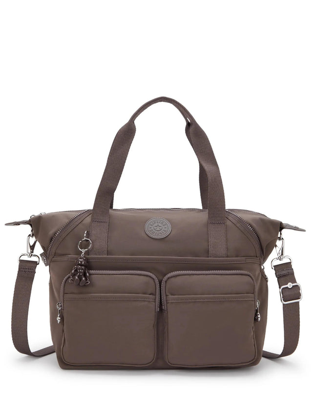 Kipling Borsa Organizer a Spalla Con Tracolla in Tessuto Cipria NEW ART DUO POCKET BE BOHO CEDAR Kipling 