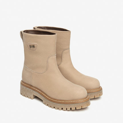 Nero Giardini Stivaletti Anfibi Donna Tubolare in Nabuk Marmo - MARIO SPATARELLA