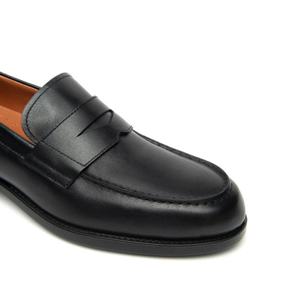 NeroGiardini Mocassino College Uomo in Pelle Nera - MARIO SPATARELLA