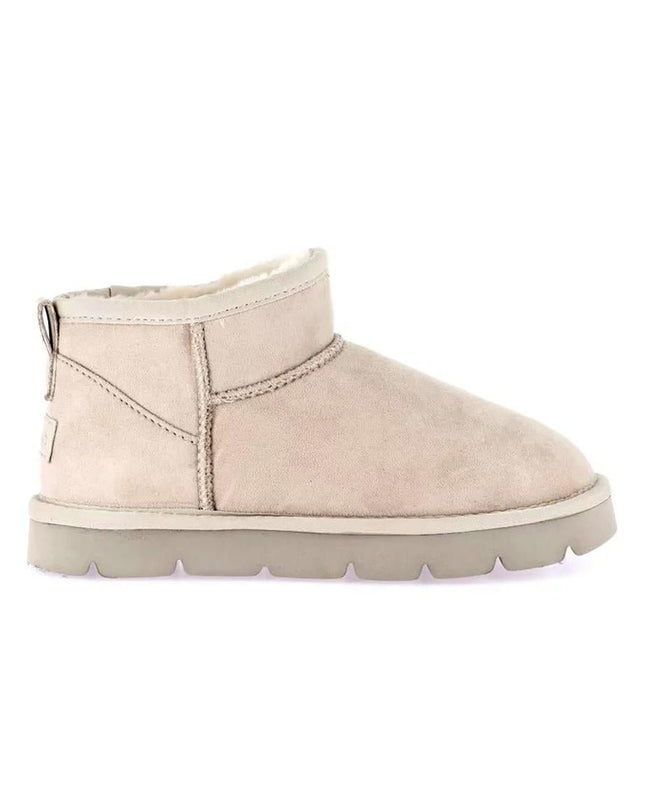 Short Sheepskin Boot Ultra Mini Beige - MARIO SPATARELLA