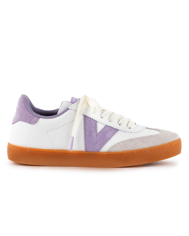 Victoria Sneakers Bassa Donna Bianco Lilla - MARIO SPATARELLA