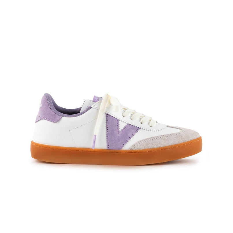 Victoria Sneakers Bassa Donna Bianco Lilla - MARIO SPATARELLA