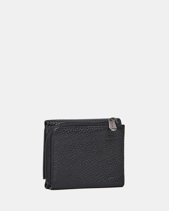 Mandarina Duck Portafogli Donna Pelle Nero Portamonete FZP76 MELLOW LEATHER BLACK Mandarina Duck 