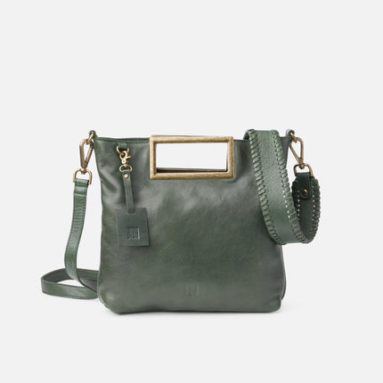Biba Borsa a Tracolla con Manico Rigido in Pelle Verde - MARIO SPATARELLA