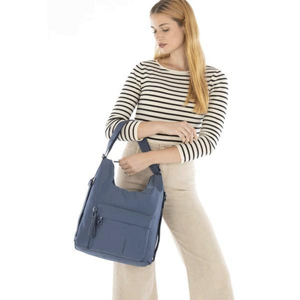 Mandarina Duck Borsa Convertibile Zaino Tessuto Deep Blue - MARIO SPATARELLA