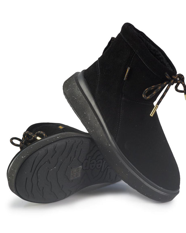 Stivaletti Imbottiti Camoscio Nero - MARIO SPATARELLA