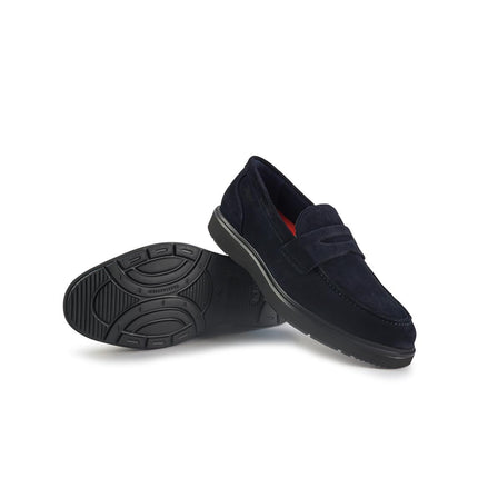 Callaghan Mocassini Uomo con Bendina in Camoscio Blu 53005 ALAN BLUE Callaghan 