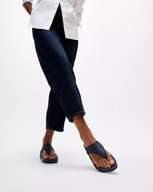 FitFlop Sandali Donna Infradito Glitter Blu X03-339 LULU GLITTER MIDNIGHT FitFlop 