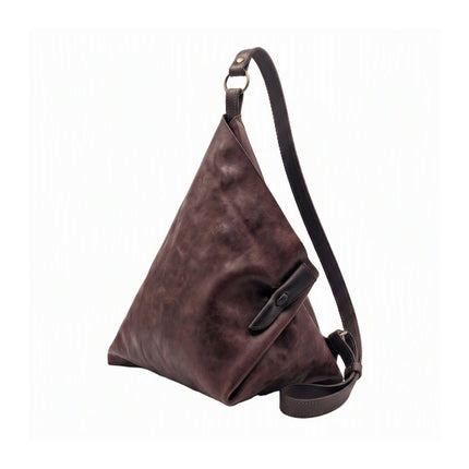 Spatarella Borsa Sacca a Tracolla in Pelle Marrone SPOKE COGNAC Spatarella 