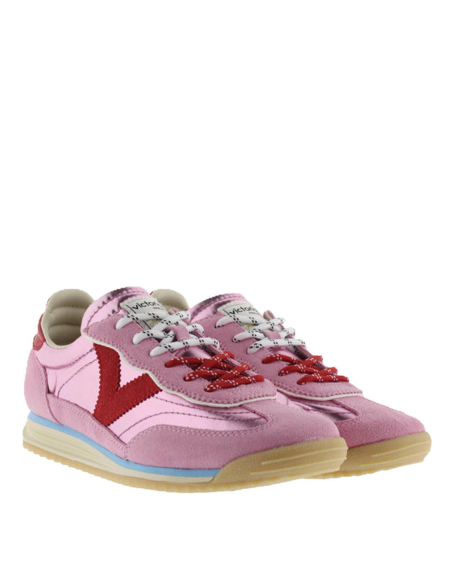 Victoria Sneakers Bassa Donna Urban City Running Metallizzato 1158111 SATURNO NYLON PINK Victoria 