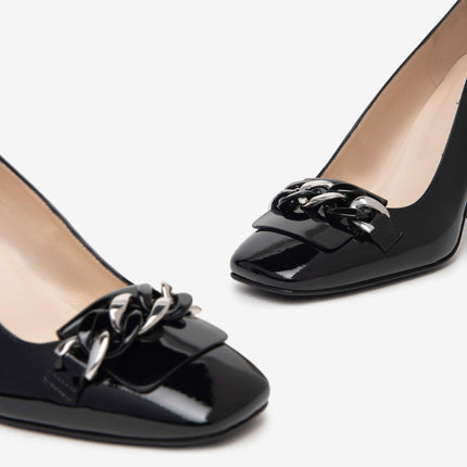 Nero Giardini Decollete in Vernice Nero - MARIO SPATARELLA
