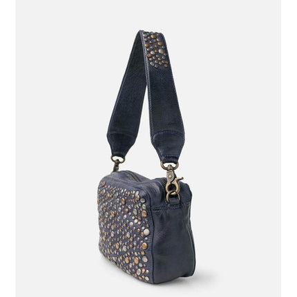 Biba Borsa a Tracolla con Borchie in Pelle Bordeaux - MARIO SPATARELLA