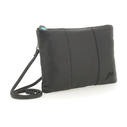 Gabs Pochette in Pelle Nera con Tracolla - MARIO SPATARELLA