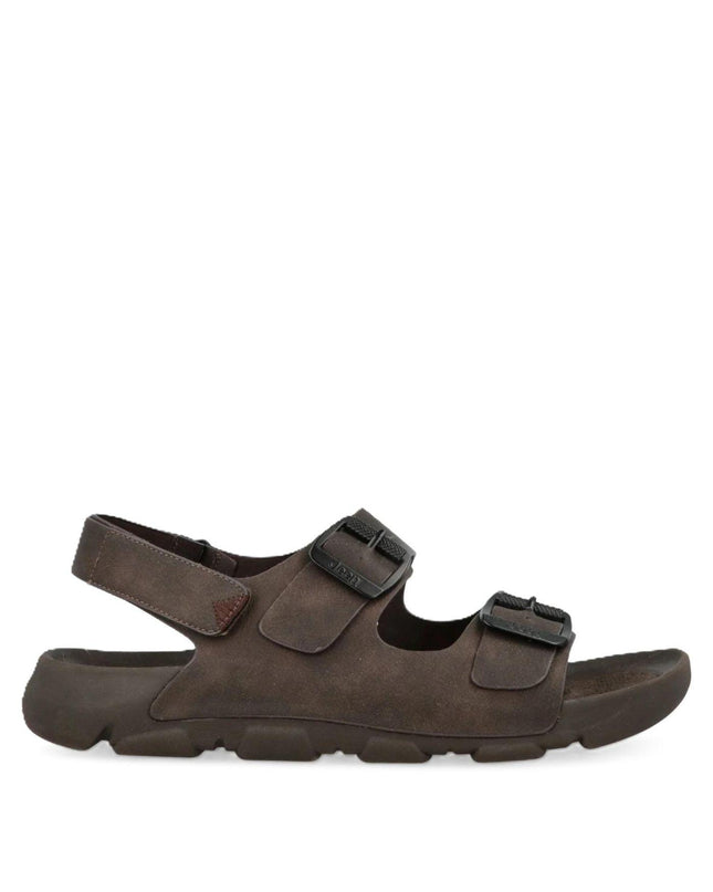 Jeep Sandali Trekking Outdoor Uomo in Ecopelle Marrone - MARIO SPATARELLA