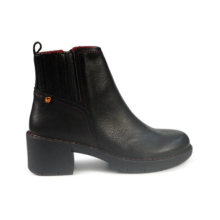 Jungla Stivaletti Donna con Tacco in Pelle Nero 8136 BLACK Jungla 