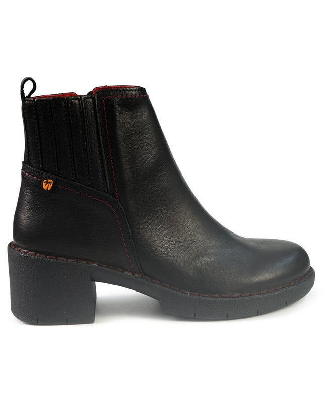 Jungla Stivaletti Donna con Tacco in Pelle Nero 8136 BLACK Jungla 