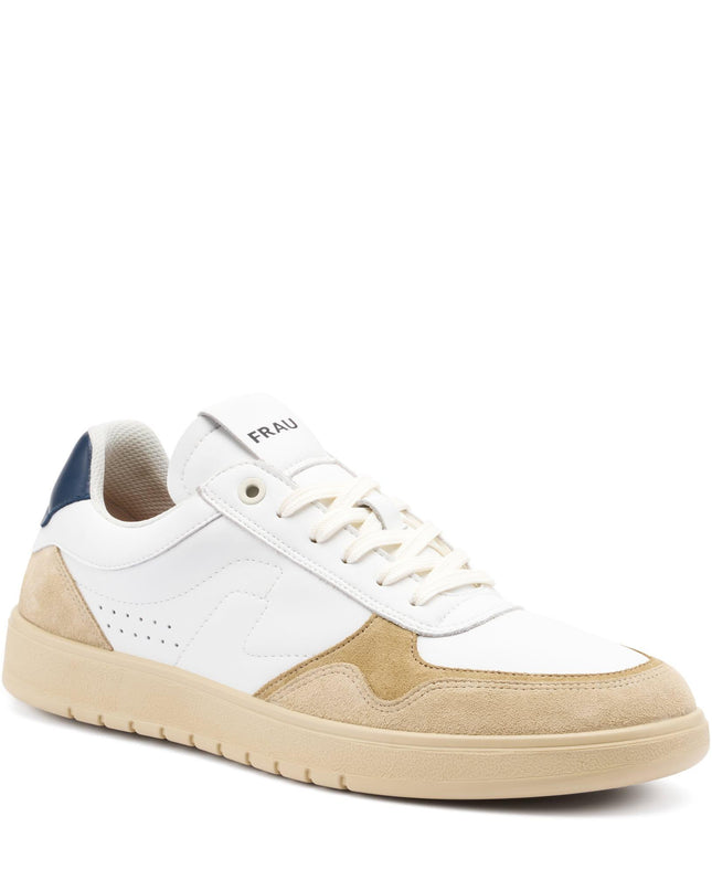 Frau Sneakers Uomo Bassa in Pelle Bianca Avena 11D1 AVENA Frau 