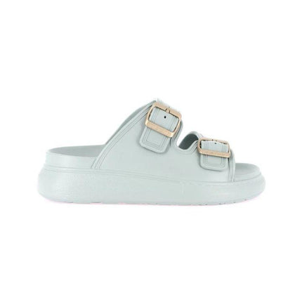 Grunland Sandali Ciabatta Platform Doppia Fibbia Donna in Gomma Salvia CI1906 DALA SALVIA Grunland 