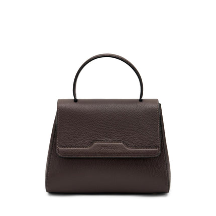 Borse Donna Frau a Mano con Tracolla in Pelle Cioccolato - MARIO SPATARELLA