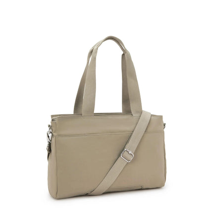 Borsa Lavoro Kipling Lapdop 13 Pollici con Tracolla in Tessuto Beige ELYSIA WORK S BOHO TAN Kipling 