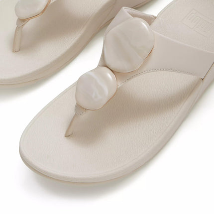 FitFlop Sandali Donna Infradito Bianco con Pietre - MARIO SPATARELLA