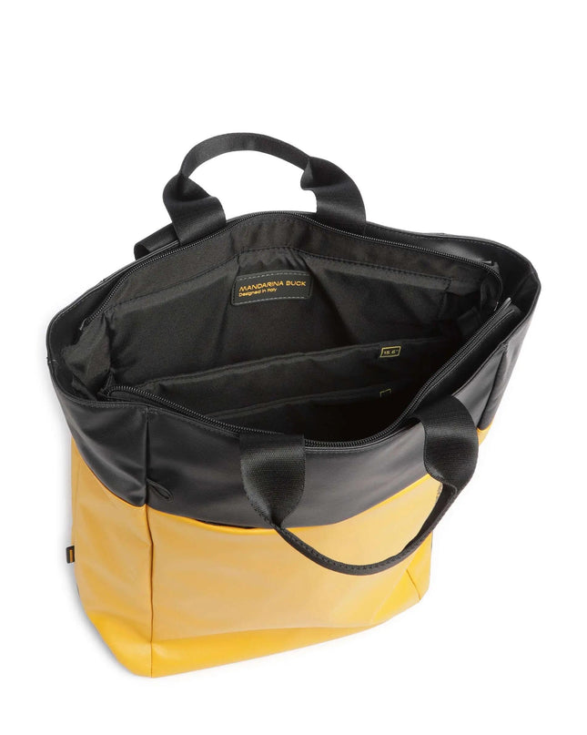 Zaino con Manici Porta Computer Giallo OST12 ECO COATED DUCK YELLOW Mandarina Duck 