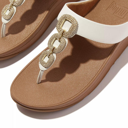 FitFlop Sandali Donna Infradito Bianco con Strass HX2-194 FINO CRYSTAL WHITE FitFlop 