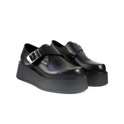Mocassini Bruno Premi Donna con Zeppa in Pelle Nero BM6003 BLACK Bruno Premi 