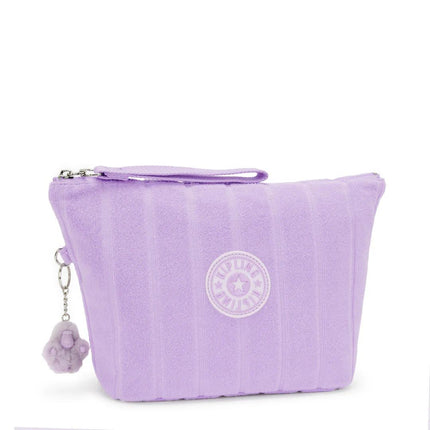 Kipling Borsello Pochette con Manetta in Tessuto Lilla NAOMI POUCH LILACKY TOWEL Kipling 