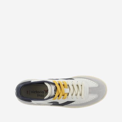 Victoria Sneakers Bassa Uomo in Pelle Bianca Blu Multi 8806118 SMASH URBAN MARINO Victoria 