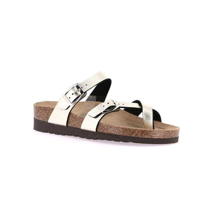 Grunland Sandalo Plantare Infradito Sughero Bio Donna Laminato Champagne CB2438 HOLA CHAMPAGNE Grunland 